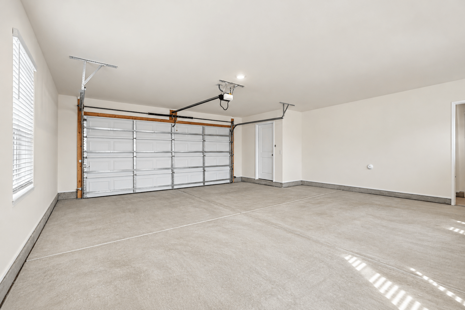 bright empty modern garage interior